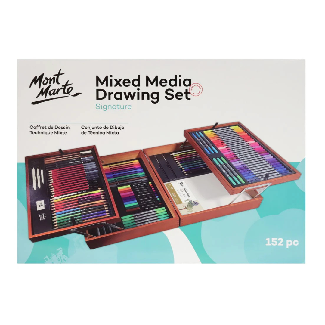 Mont Marte Mixed Media Drawing Set Signature 152pc