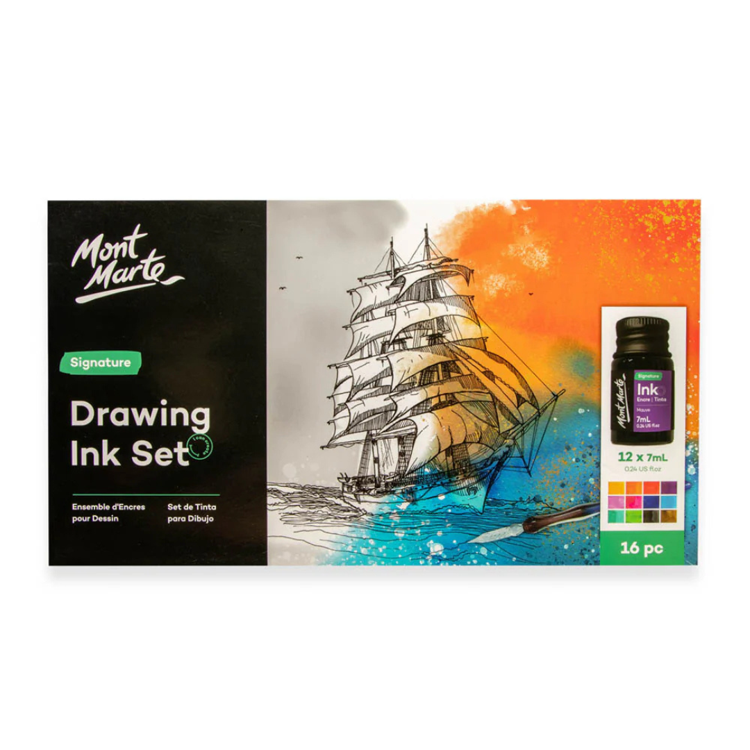 Mont Marte Mont Marte Drawing Ink Kit Signature 16pc