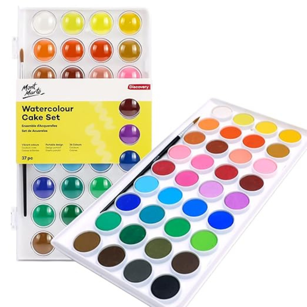 Mont Marte Mont Marte Watercolour Cake Set Discovery 37pc