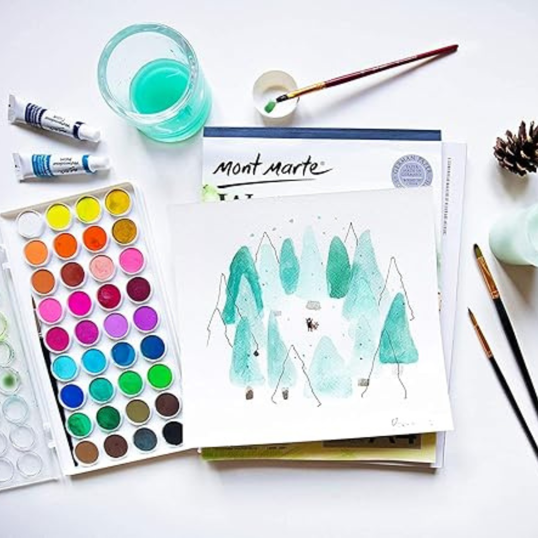Mont Marte Mont Marte Watercolour Cake Set Discovery 37pc