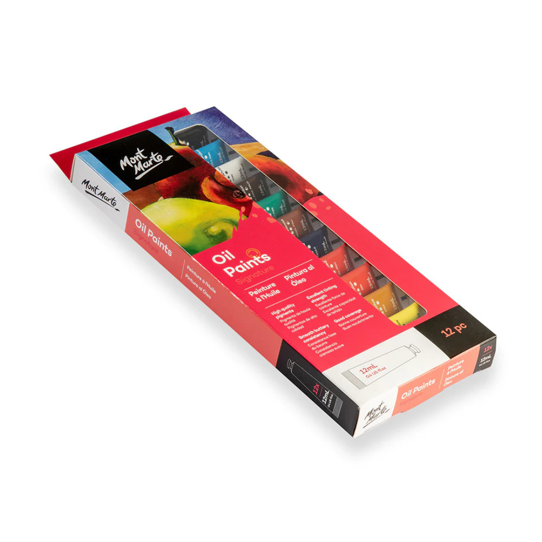 Mont Marte Oil Paints Signature 12pc x 12ml