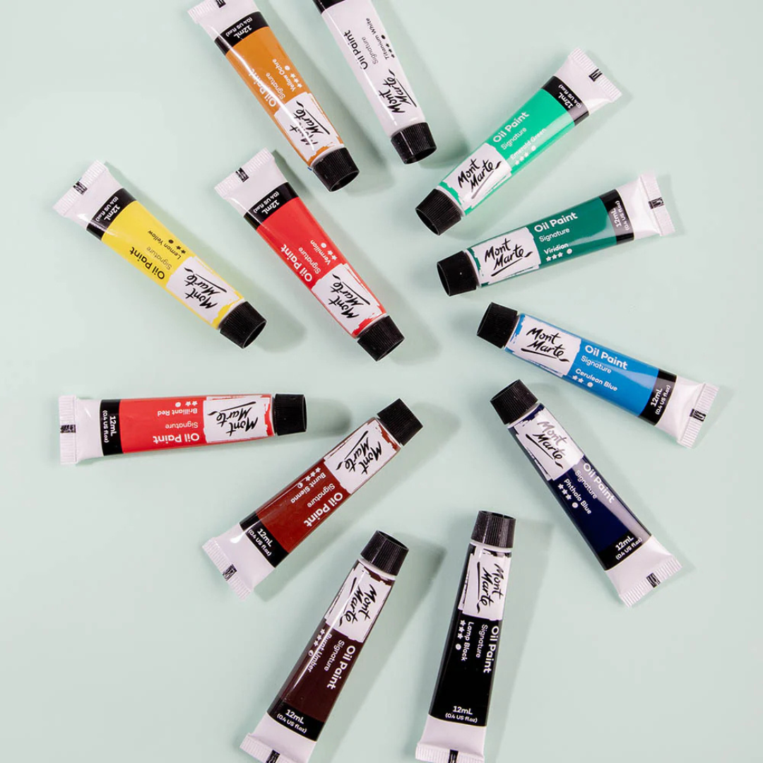 Mont Marte Oil Paints Signature 12pc x 12ml