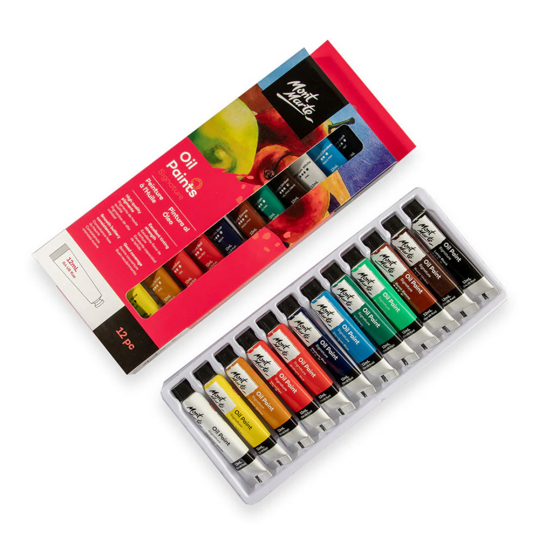 Mont Marte Oil Paints Signature 12pc x 12ml