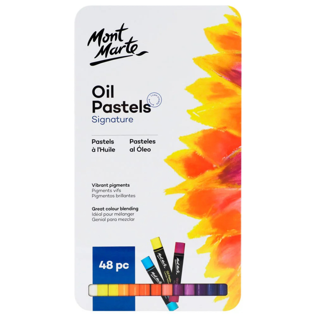 Mont Marte Oil Pastels in Tin Box Signature