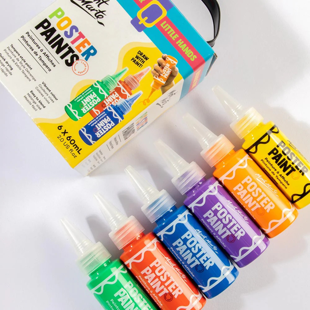 Mont Marte Poster Paints 6pc x 60ml