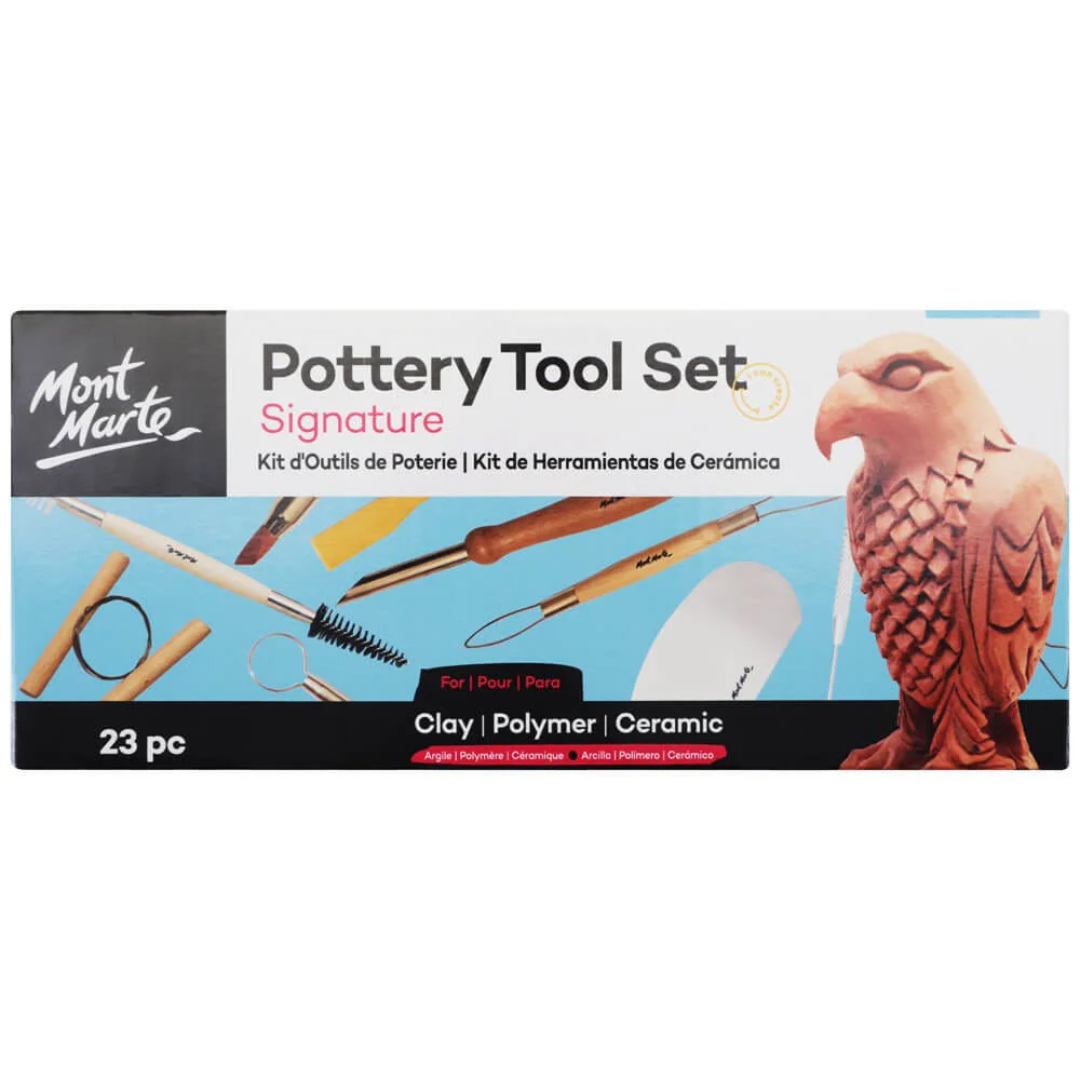 Mont Marte Pottery Tool Set Signature 23pc