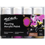 Mont Marte Pouring Acrylic Paint Set Premium 4pc x 60ml