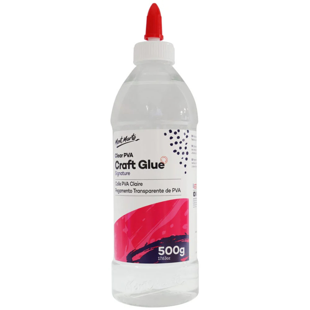Mont Marte Signature Clear PVA Craft Glue 500g