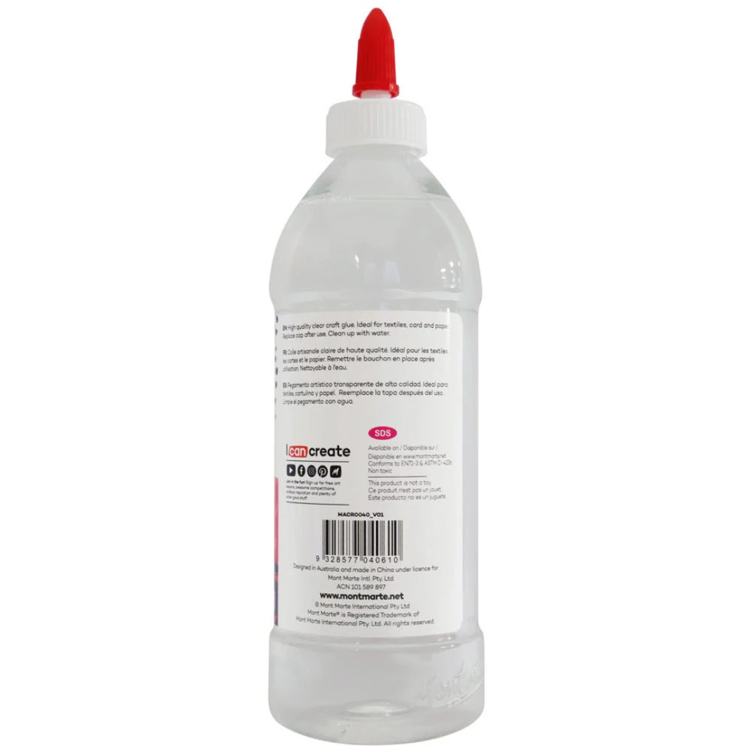 Mont Marte Signature Clear PVA Craft Glue 500g