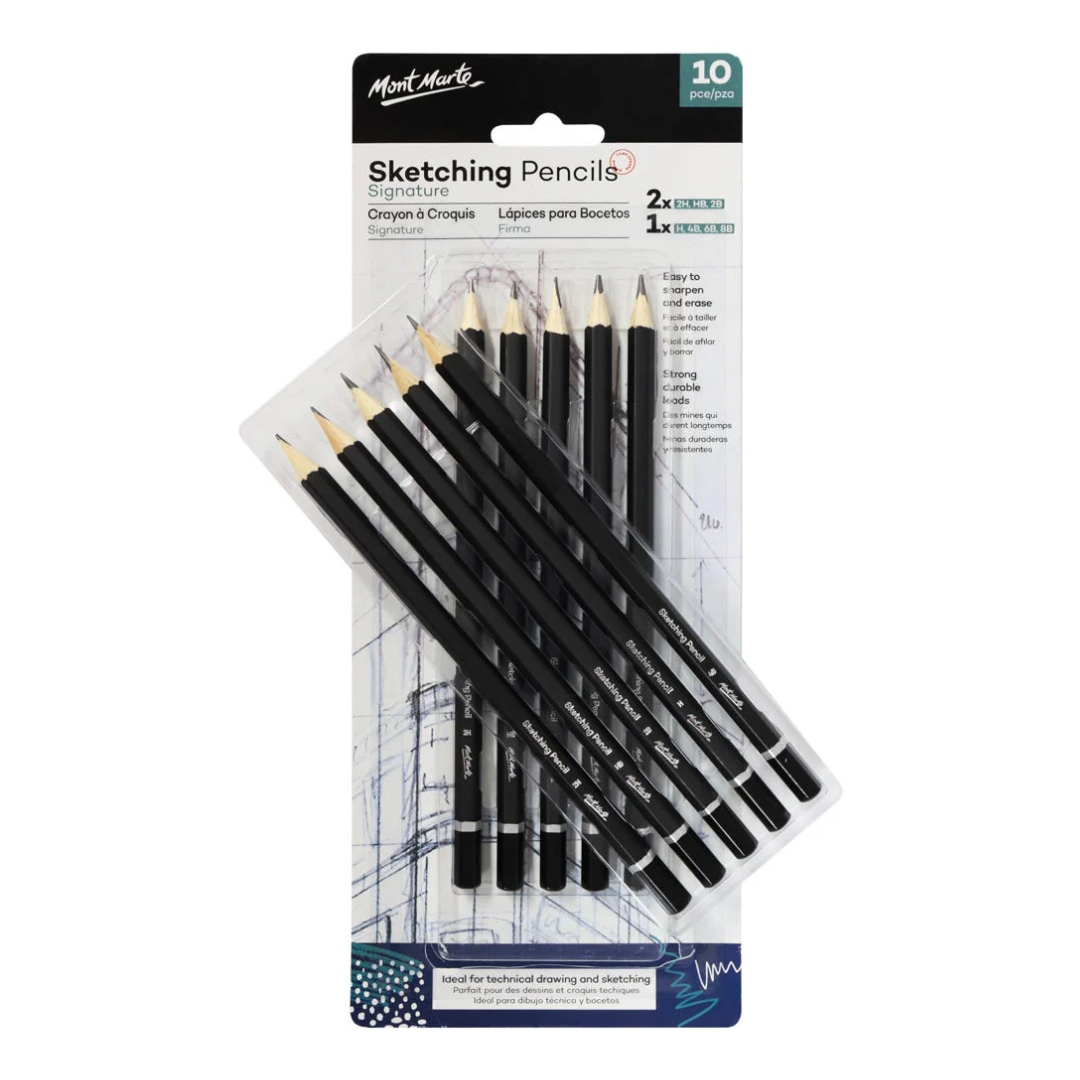 Mont Marte Sketching Pencils Signature 10pc
