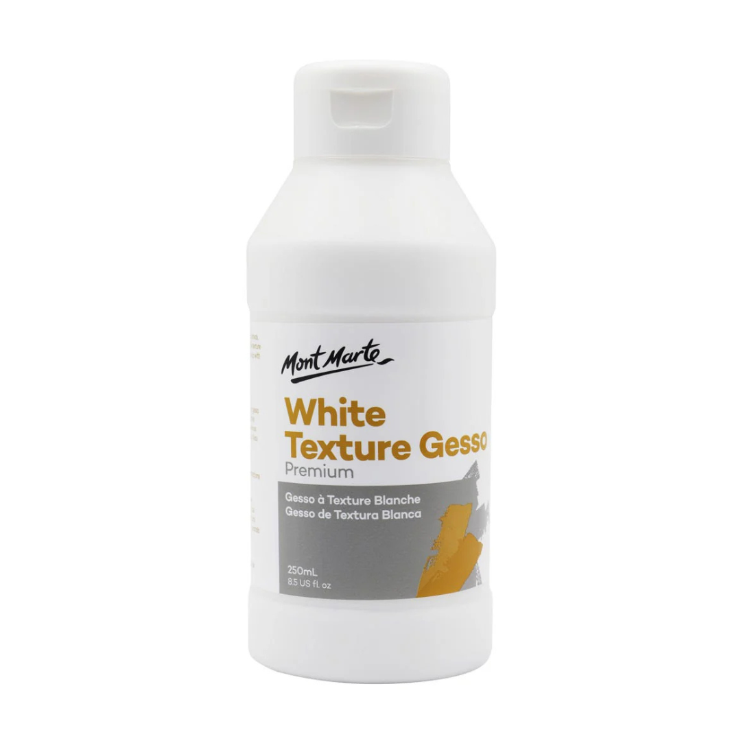 Mont Marte White Texture Gesso Premium 250ml