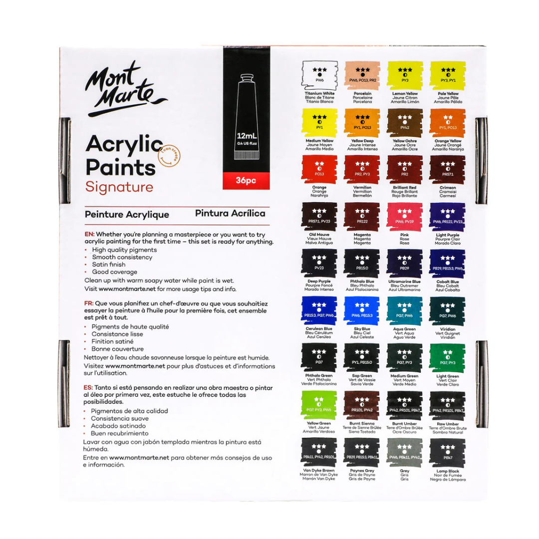 Mont Marte Acrylic Paints Set Signature