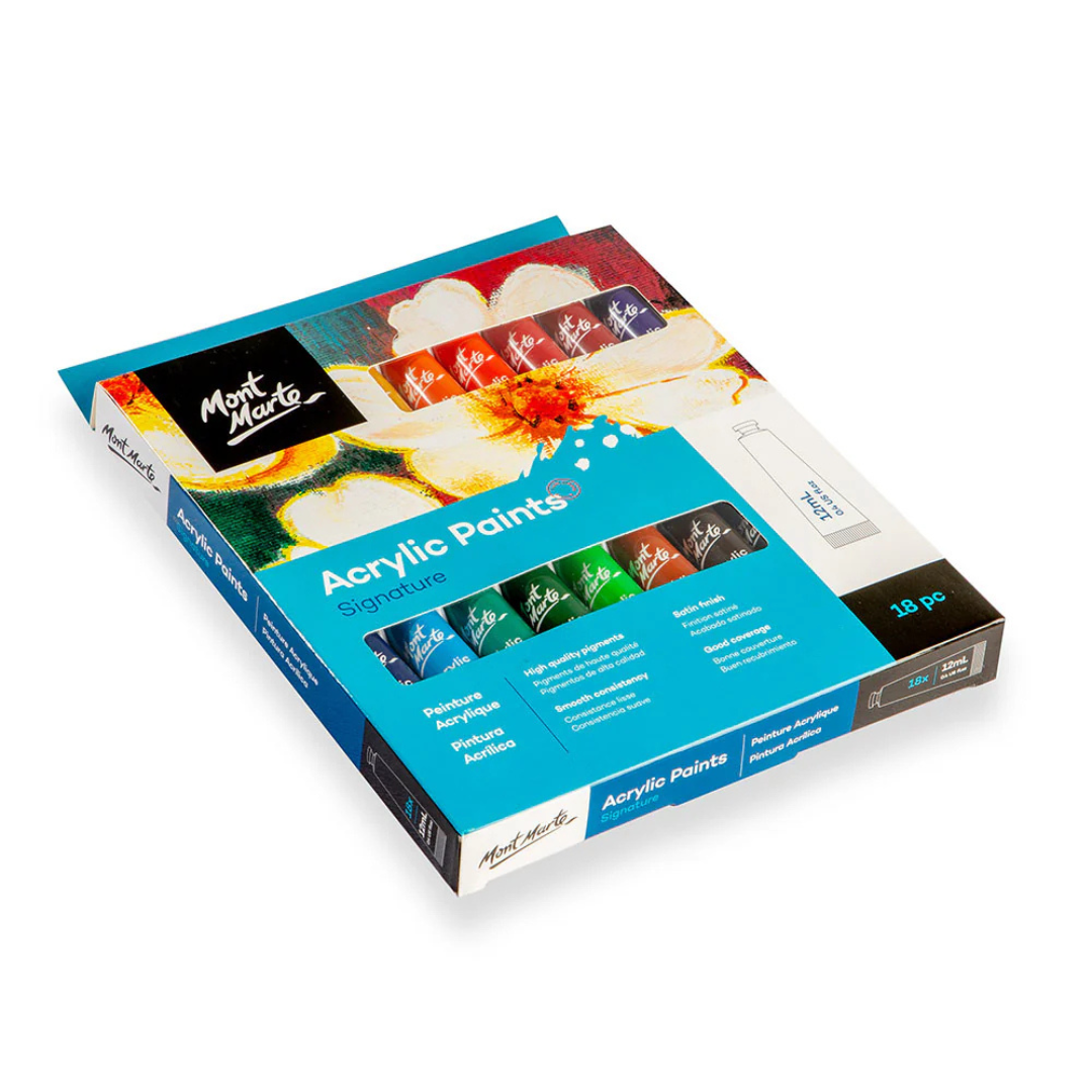 Mont Marte Acrylic Paints Signature 18pc x 12ml