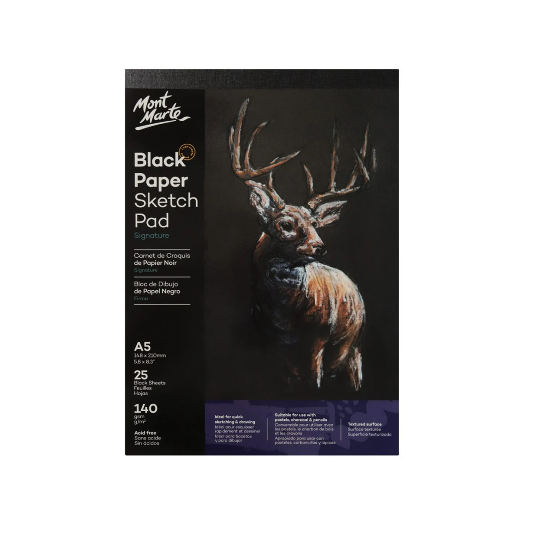 Mont Marte Black Paper Sketch Pad