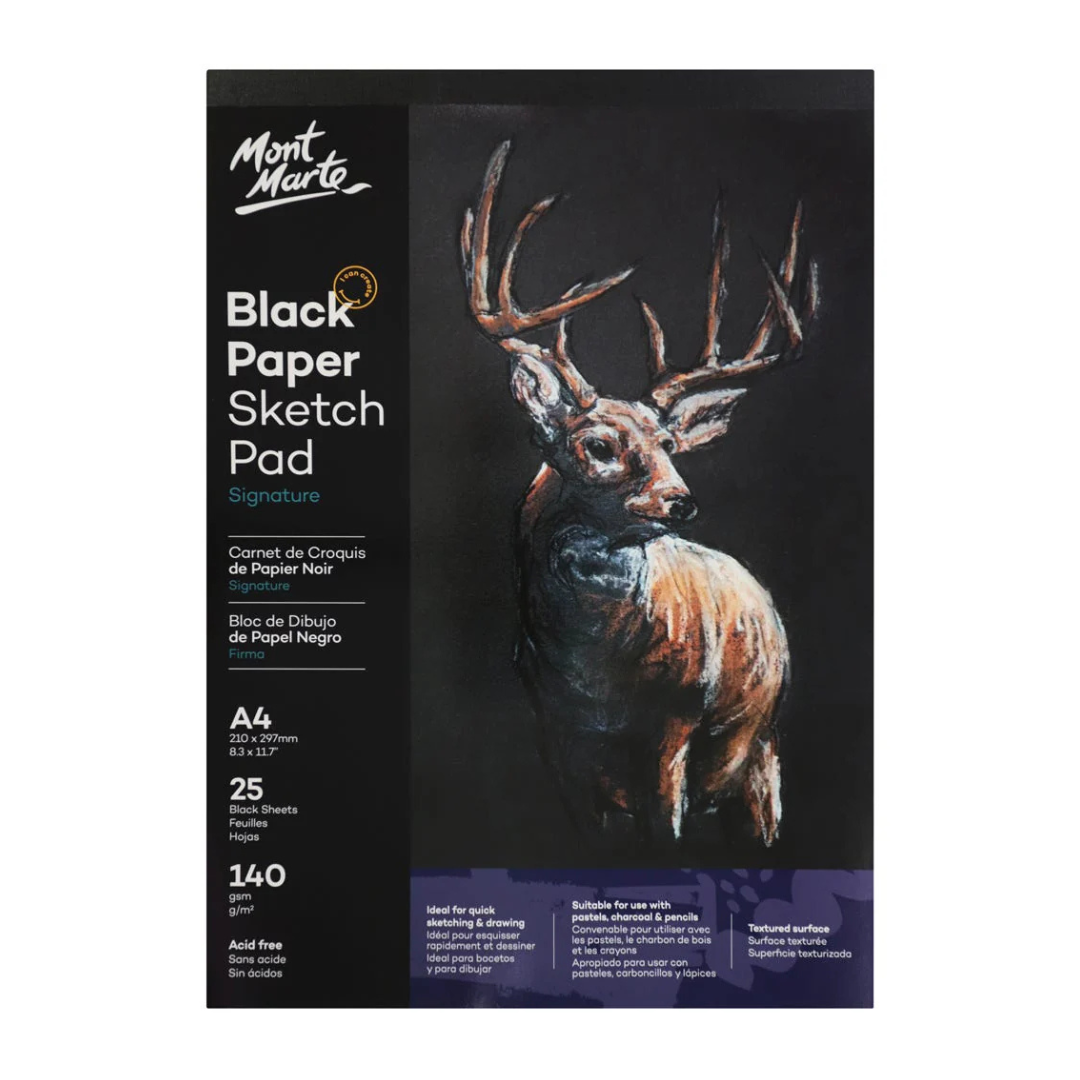 Mont Marte Black Paper Sketch Pad