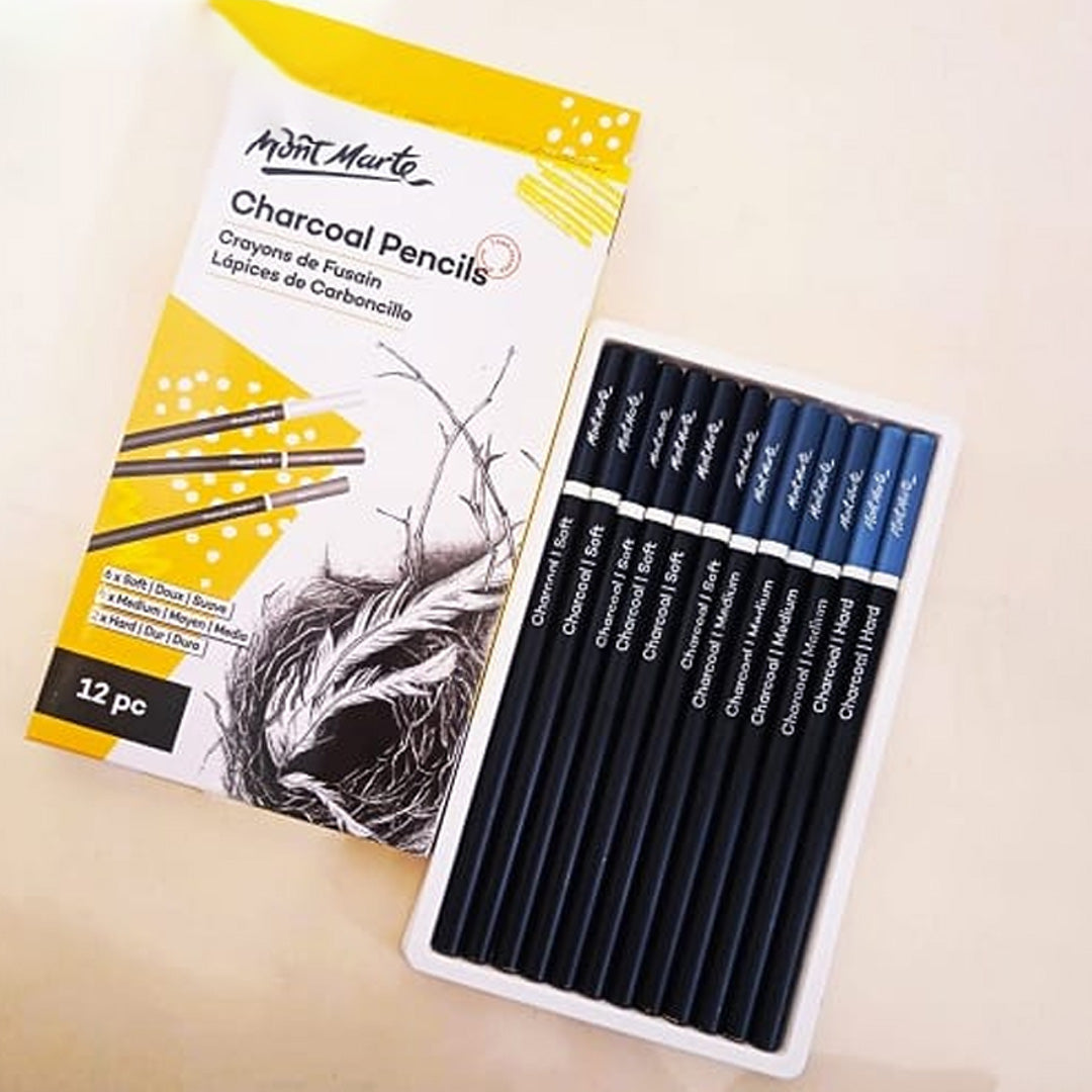 Mont Marte Charcoal Pencils Set