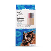 Mont Marte Coloured Charcoal Pencils Signature Set