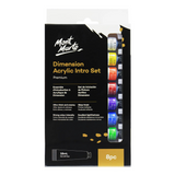 Mont Marte Dimension Acrylic Paint Intro Set Premium 8pc x 18ml