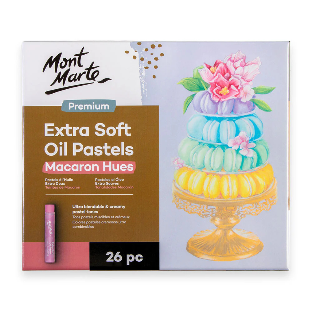 Mont Marte Extra Soft Oil Pastels Macaroon Hues Premium