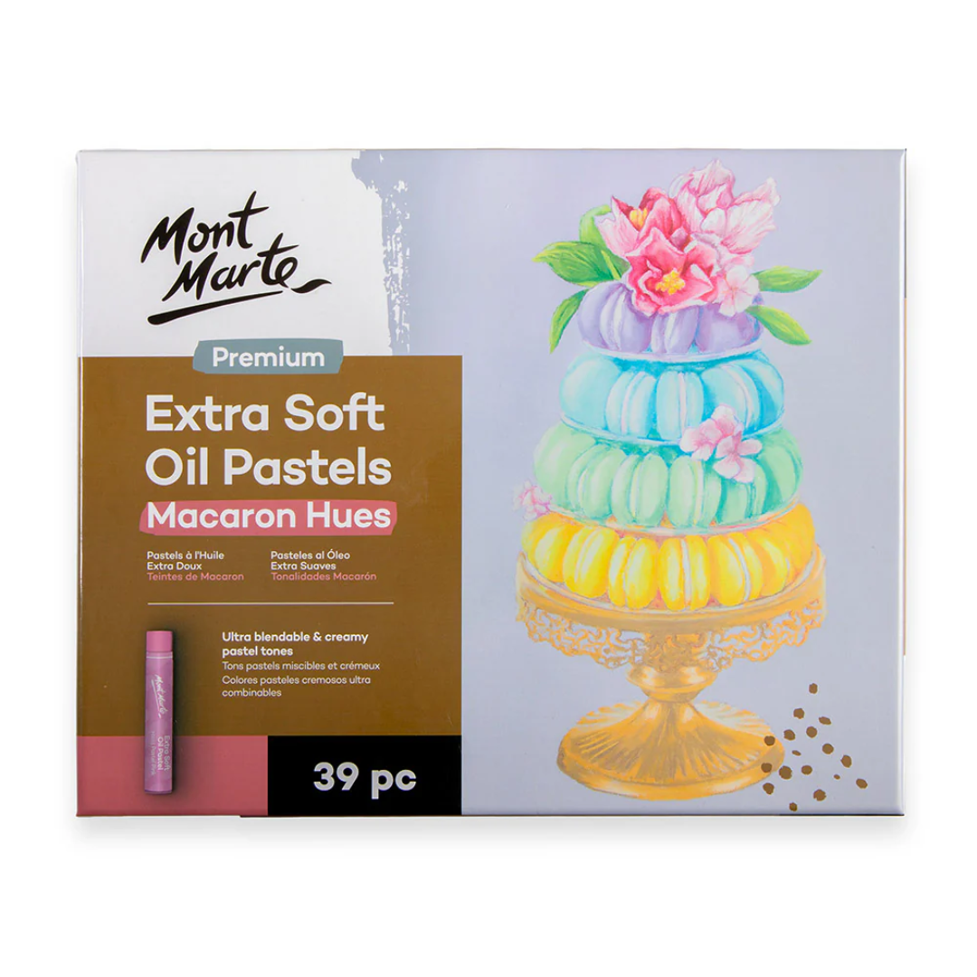 Mont Marte Extra Soft Oil Pastels Macaroon Hues Premium