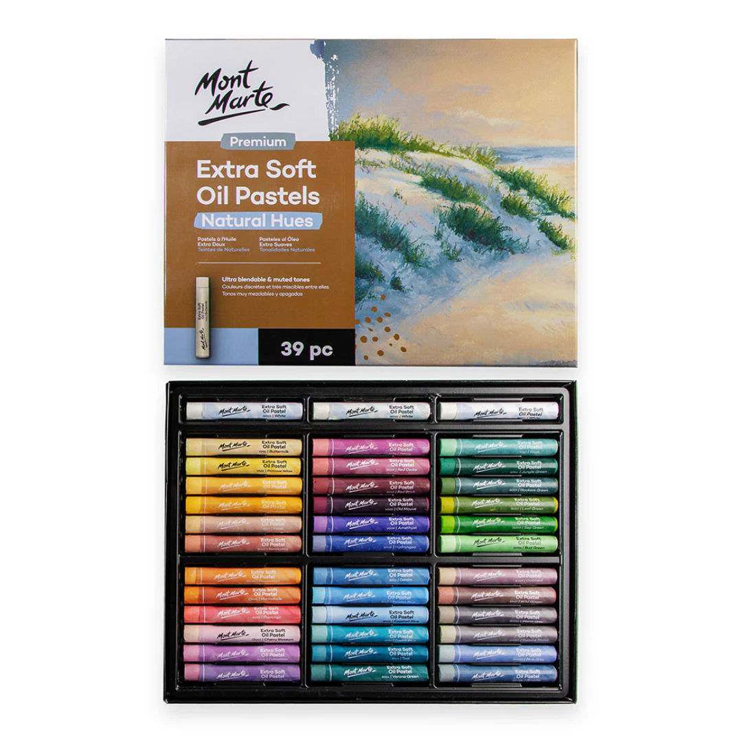 Mont Marte Extra Soft Oil Pastels Natural Hues Premium