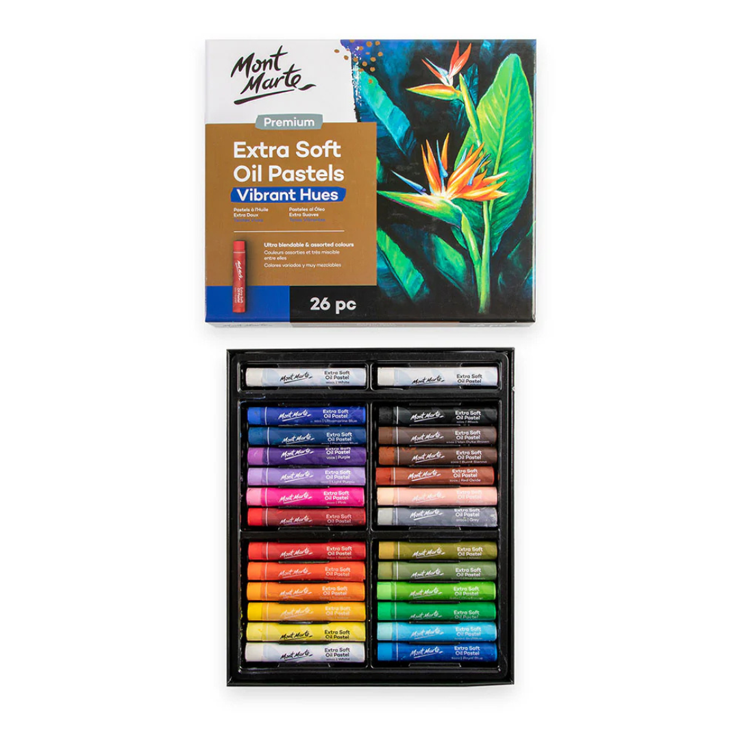 Mont Marte Extra Soft Oil Pastels Vibrant Hues Premium