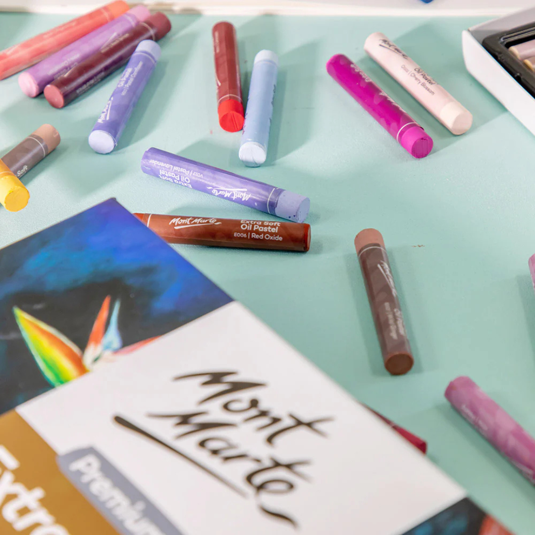 Mont Marte Extra Soft Oil Pastels Vibrant Hues Premium