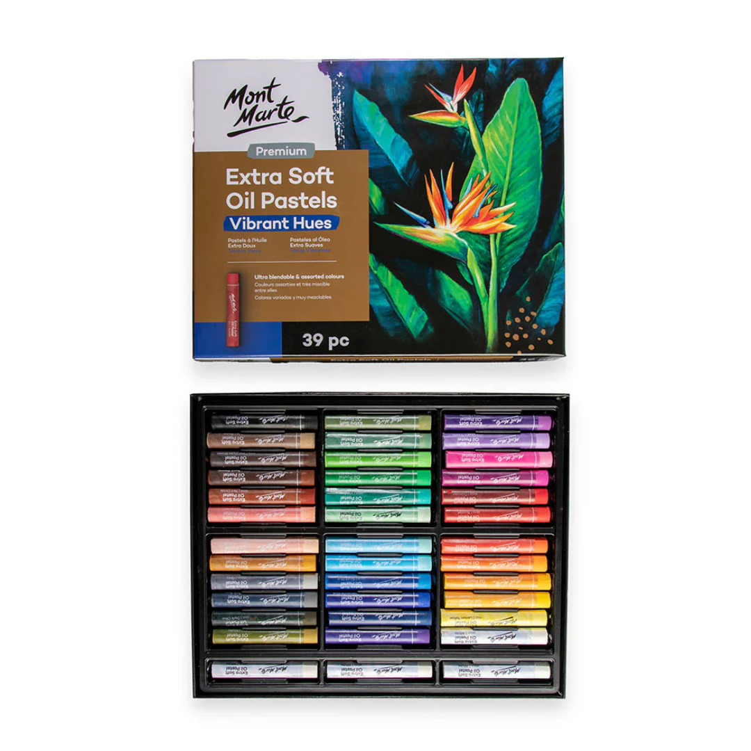 Mont Marte Extra Soft Oil Pastels Vibrant Hues Premium