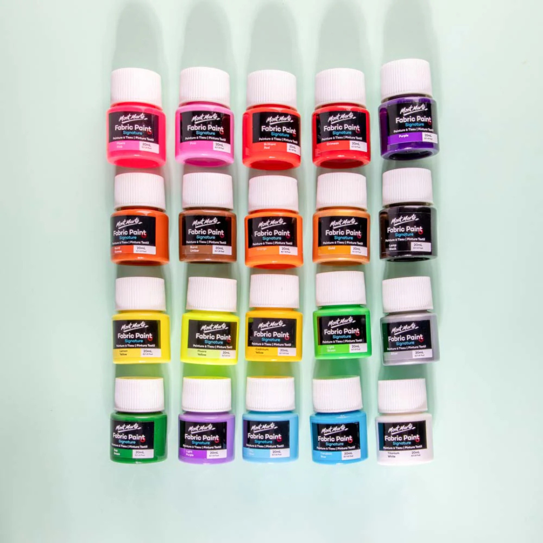Mont Marte Fabric Paint Signature 20pc x 20ml