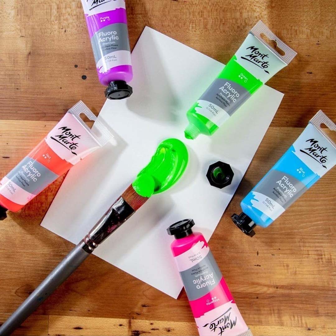 Mont Marte Fluoro Acrylic Paint