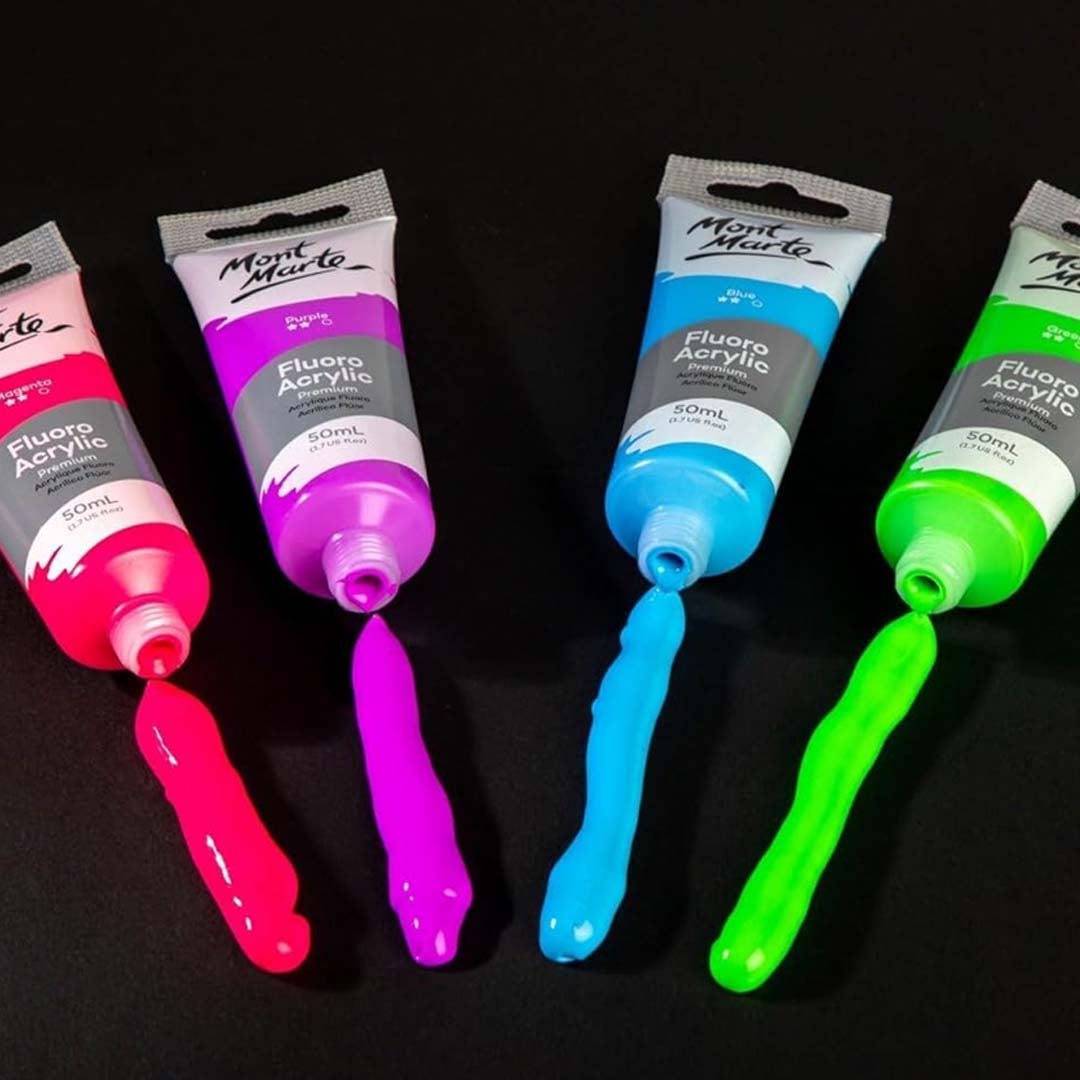 Mont Marte Fluoro Acrylic Paint