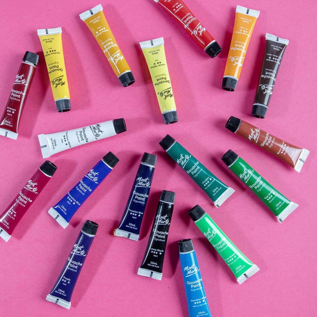 Mont Marte Gouache Paints Signature 18pc x 12ml