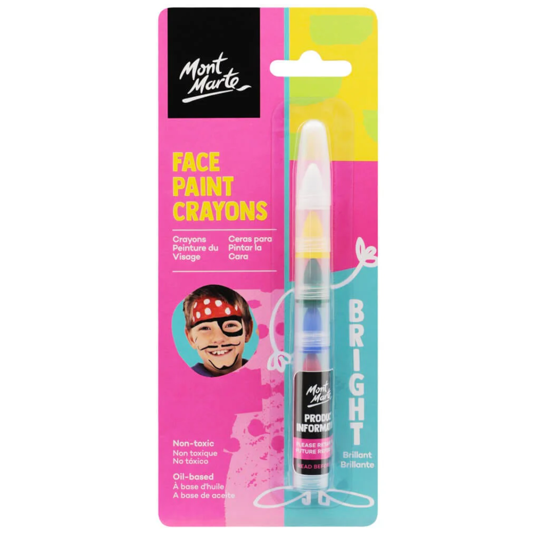 Mont Marte Kids Face Painting Nail Crayons