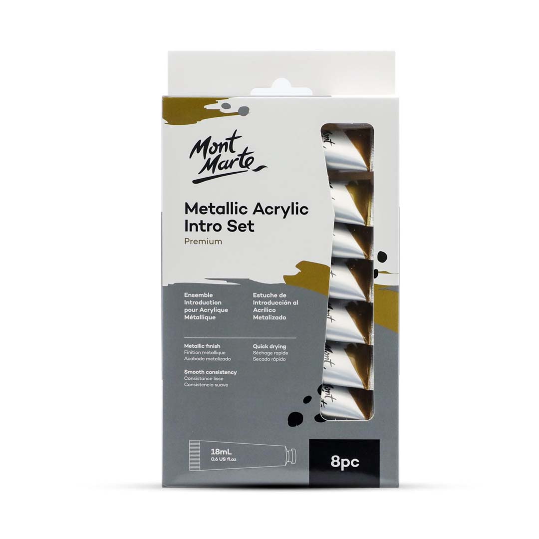 Mont Marte Metallic Acrylic Paint Set