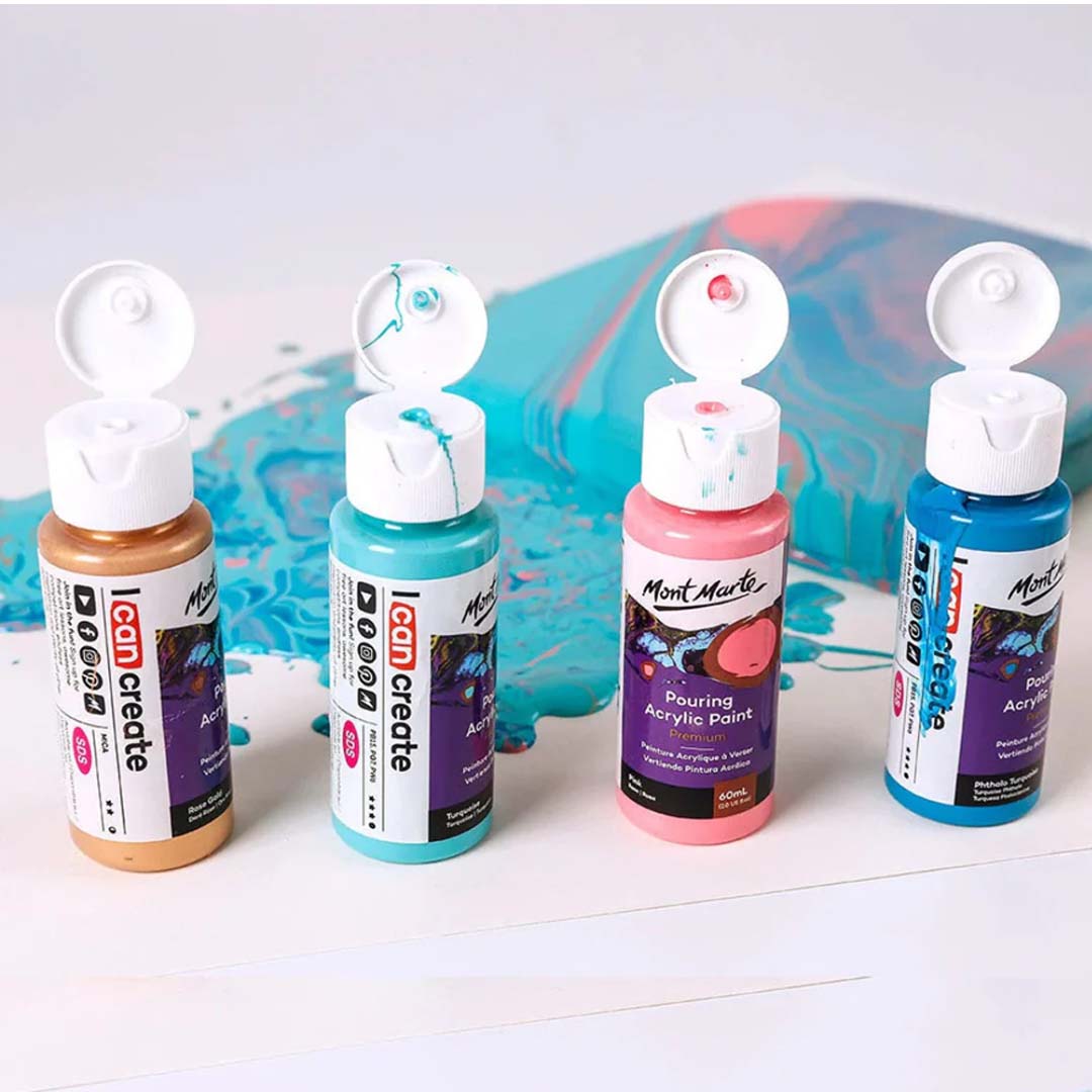 Mont Marte Pouring Acrylic Premium Paint Set