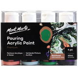 Mont Marte Pouring Acrylic Paint Set Premium 4pc x 60ml