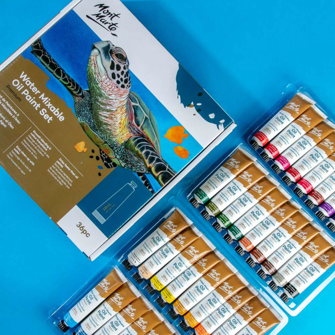 Mont Marte Water Mixable Oil Paint Intro Premium Set