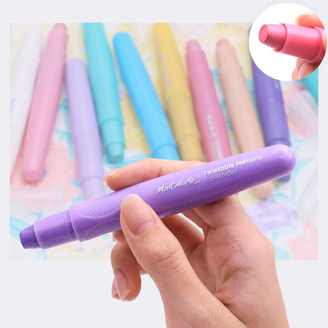 Mont Marte Twistable Signature Metallics Crayons