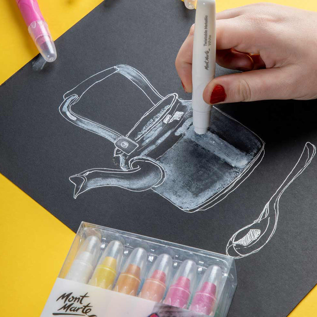 Mont Marte Twistable Signature Metallics Crayons