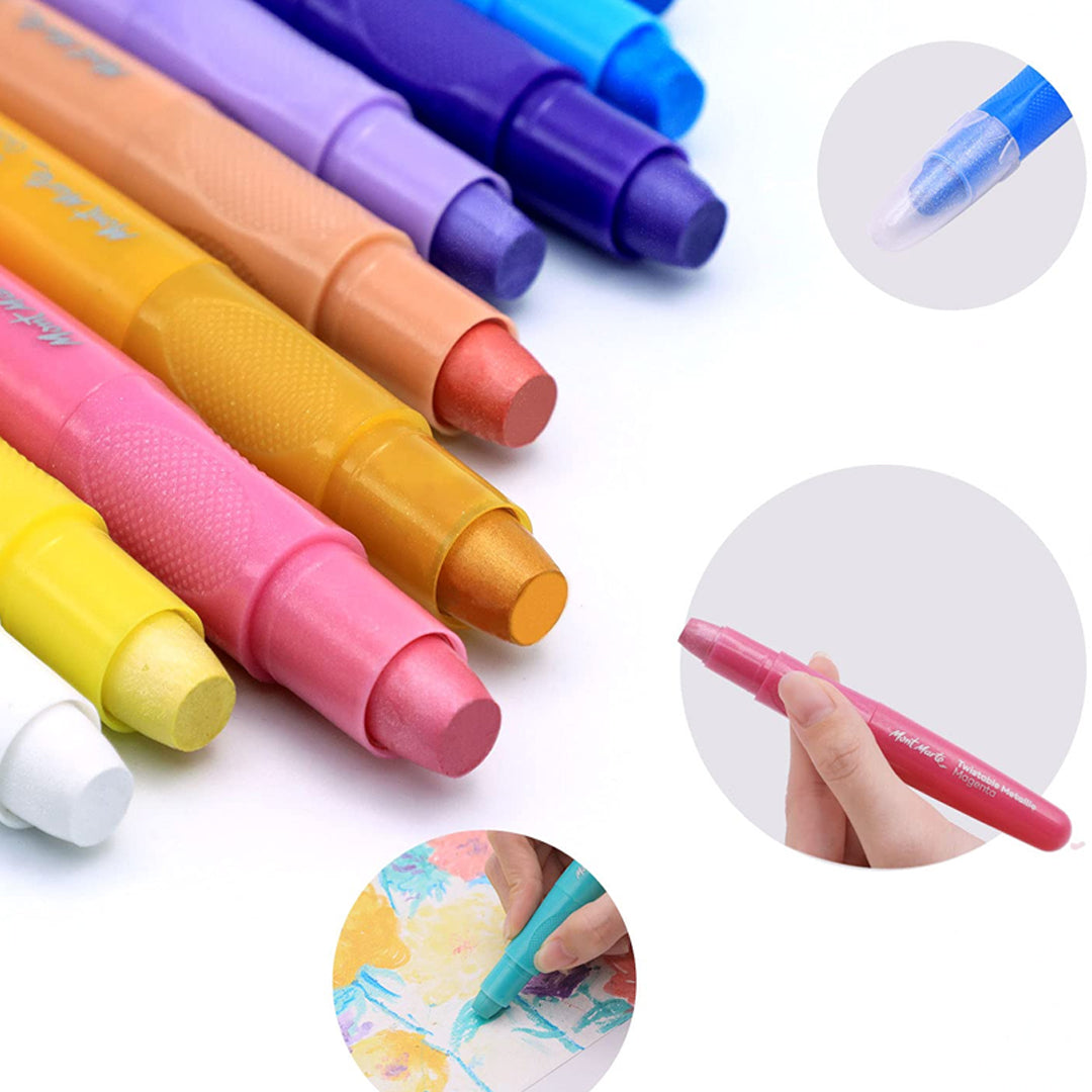 Mont Marte Twistable Signature Metallics Crayons