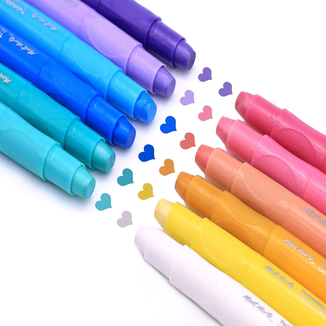 Mont Marte Twistable Signature Metallics Crayons