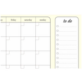 Monthly Planner Undated Notepad