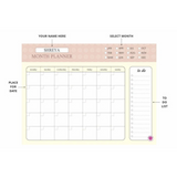 Monthly Planner Undated Notepad