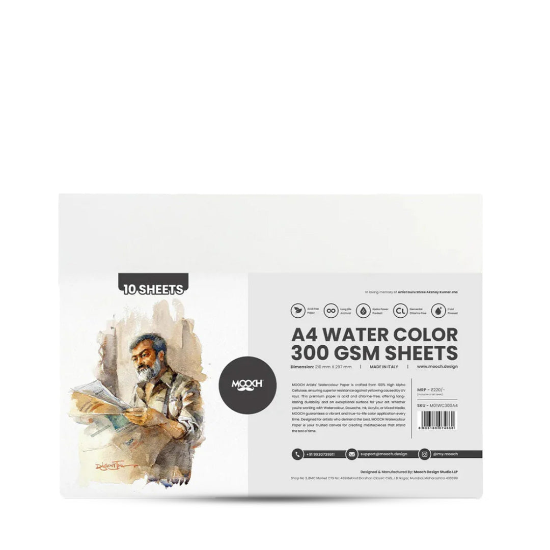 Mooch Artist Watercolor Sheets Pack