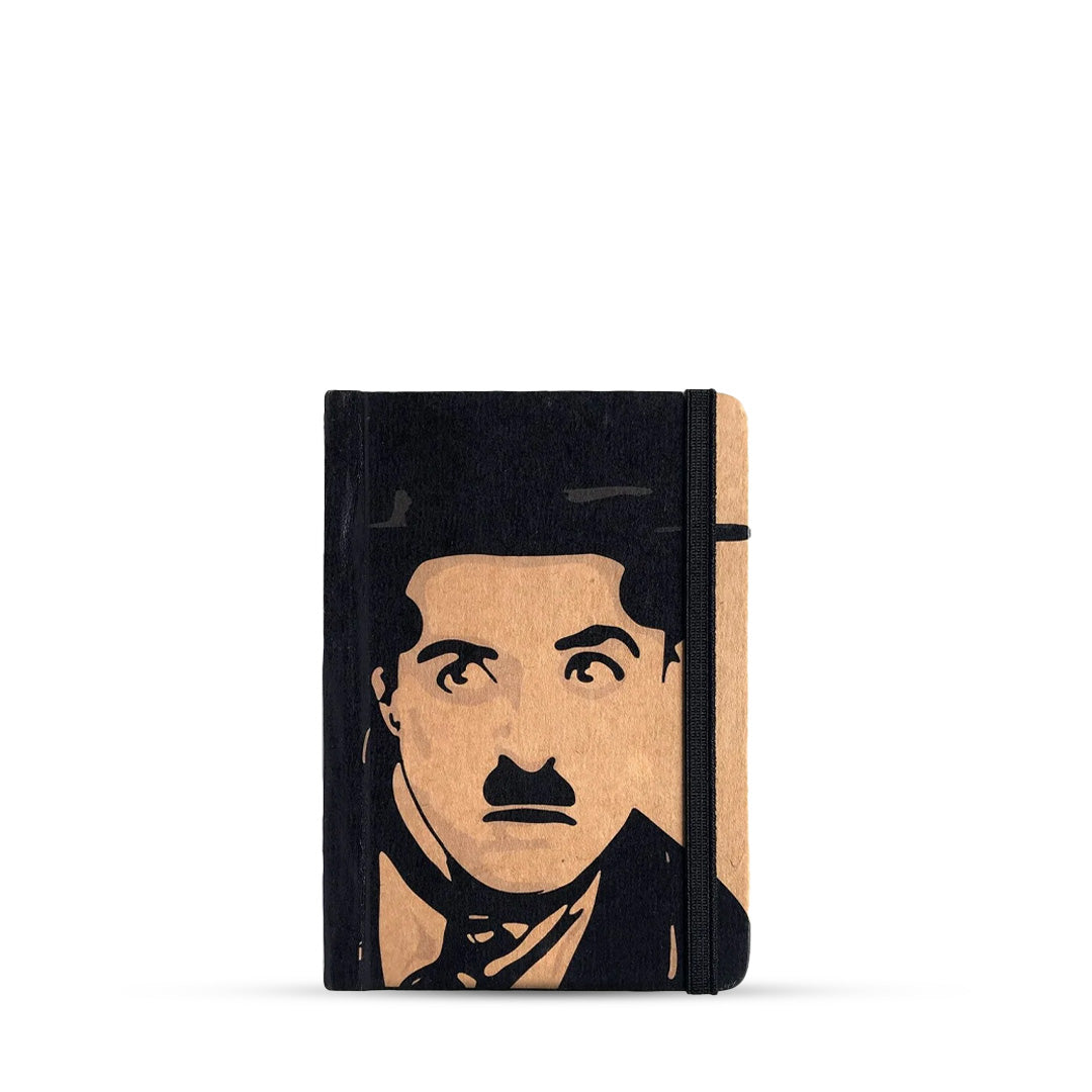 Mooch Charlie Chaplin A5 Plain Notebook