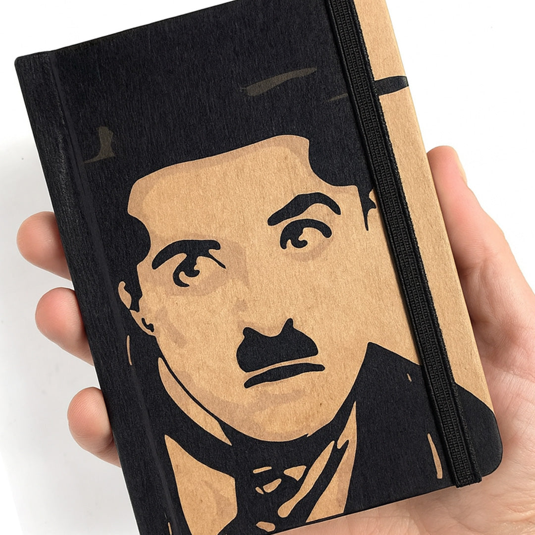 Mooch Charlie Chaplin A5 Plain Notebook