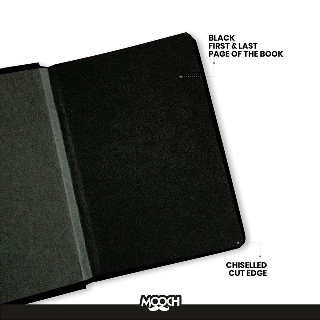 Mooch Handcrafted Khaki A5 Plain Notebook