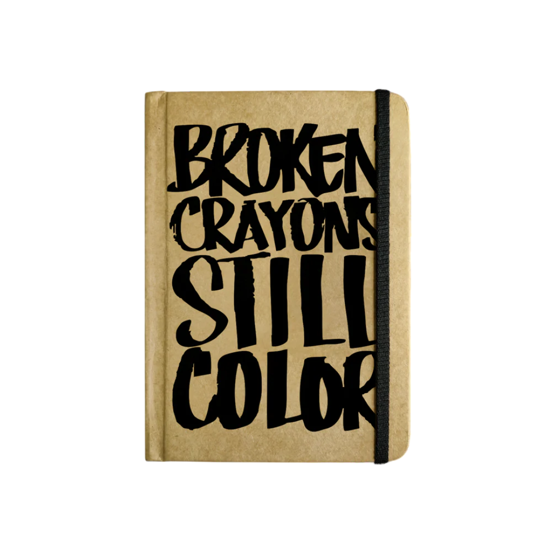 Mooch Handcrafted Khaki A5 Plain Notebook