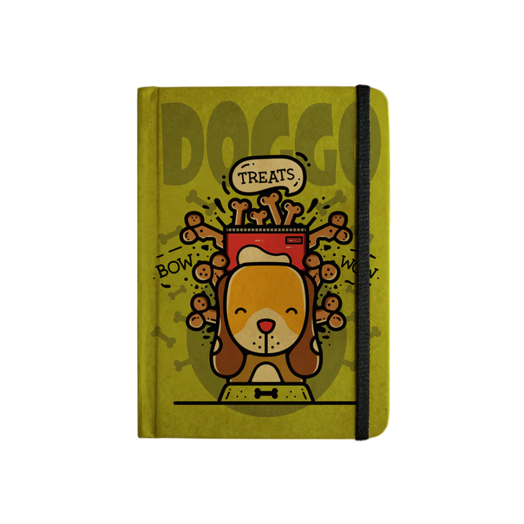 Mooch Handcrafted Khaki A5 Plain Notebook