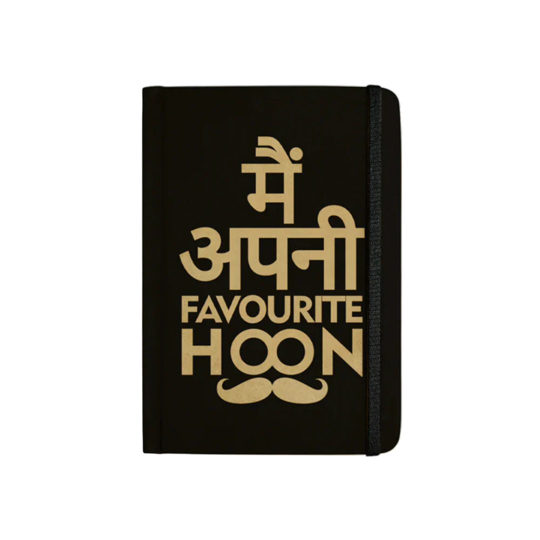 Mooch Handcrafted Khaki A5 Plain Notebook